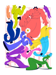 Colorful character illustration