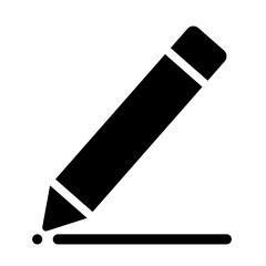 Writing editable icon vector stock illustration