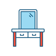 Dressing Table vector icon