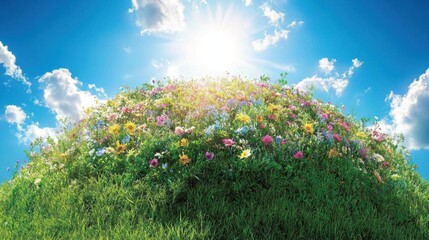 Obraz premium Sunny Meadow Wildflowers