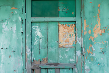 Naklejka premium Photorealistic macro shot of decaying wood texture, intricate cracks, peeling layers, natural wood grain, highly detailed, aged and weathered surface, realistic decay, 3K resolution.