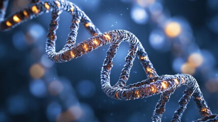 Illuminated DNA Helix: A Microscopic View into the Code of Life