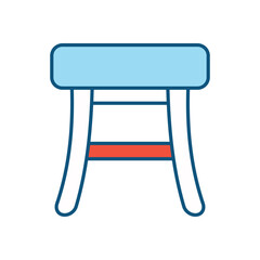 Stool vector icon 