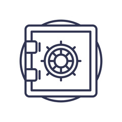 Illustration of a secure vault door symbolizing protection and security.