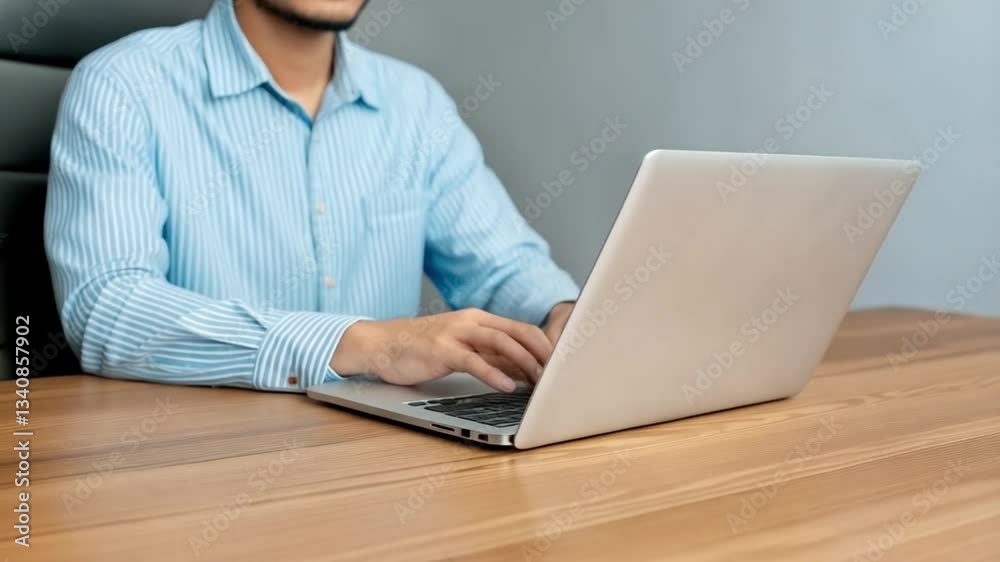 Aufkleber AI-Powered Document Management: Businessmen Utilizing Intelligent Systems for Efficient Record Keeping and Database Management. Streamlining workflows