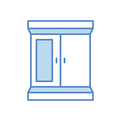 Wardrobe vector icon 