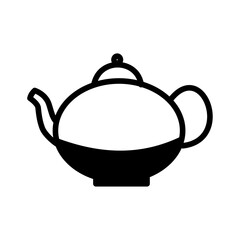 illustration of tea in the pot in hand drawn or doodle line art style. High resolution and editable icon set perfect for symbol, logo, design element or poster for chef or restaurant or cafe or teatim
