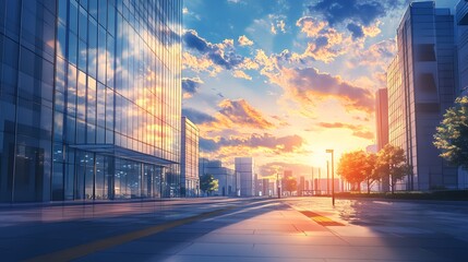 未来的な洗練された街