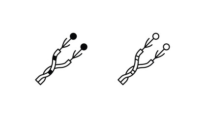 Wire Joint icon design with white background stock illustration