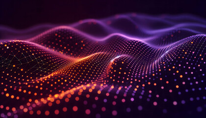 Random bitstream emanating from a glowing qubit source advanced checks verifying unpredictability in vivid wave lines