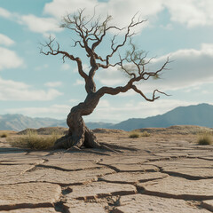 dead tree in the desert