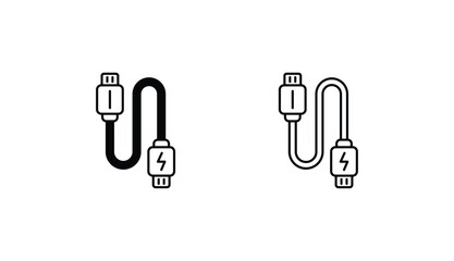 Cable icon design with white background stock illustration