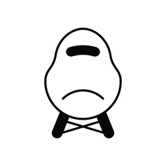 Chair vector icon 