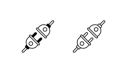 Connector icon design with white background stock illustration