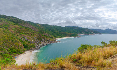Beach and mountains