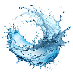 Obraz premium water splash isolated on white background