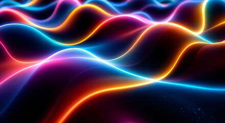 abstract background with glowing lines