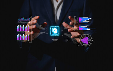 DevOps concept, software development, IT operations, agile programming, Concept with dev ops icon...