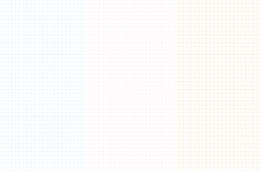 Light grid backgrounds set perfect for notebook design. Vector illustration