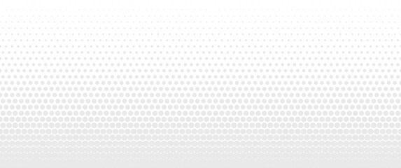 Halftone with particles. Wave of dots. Seamless dotted pattern. Abstract geometric background. Gradient vector illustration.