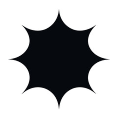 Islamic octagon-oval shape symbol silhouette design vector