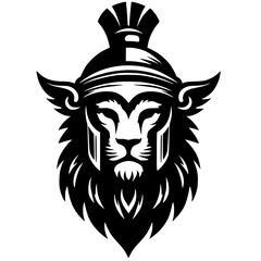 Fototapeta premium Lion prince silhouette