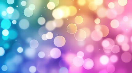 Fototapeta premium Rainbow Beam Colors Shine Bright rainbow beams shining through clouds after a rain shower, vibrant colors, natural setting.