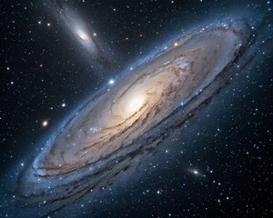 andromeda galaxy in space