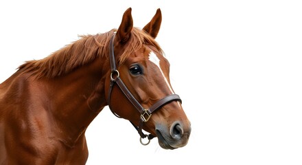 Obraz premium horse head isolated on white background