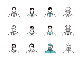 研究チームのアイコンセット