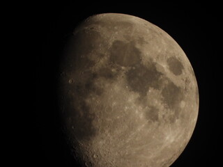 full moon over black