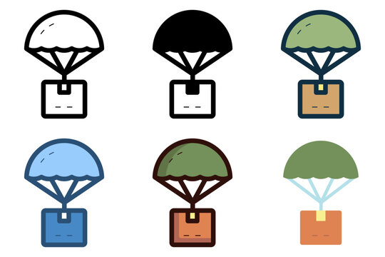 dropship shipping package icon vector illustration