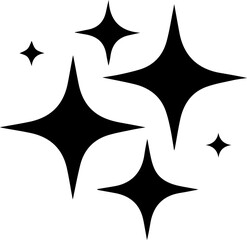 Glittering light symbol for templates.