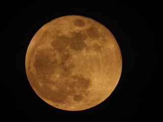full moon in night sky