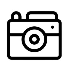 vintage camera symbol for templates.