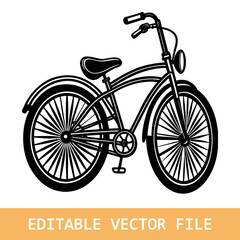 Fototapeta premium bicycle vector silhouette illustration