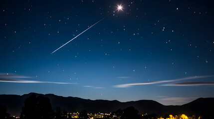 Stunning night sky filled with satellite constellations and stars twinkling brightly against a dark background capturing the beauty of the universe.