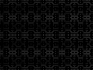 Black metal texture steel background. Perforated metal sheet. Black carbon fiber texture.