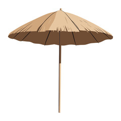 Obraz premium Beach umbrella minimalist simple architecture vector