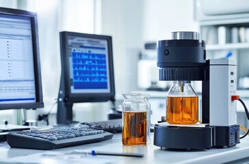Oil quality inspection process with digital analysis