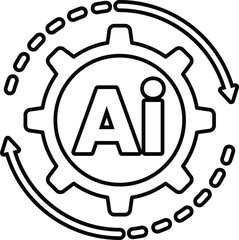 graphic of a gear with the letter A in the middle