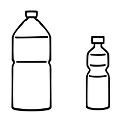 シンプルなペットボトルのイラスト素材