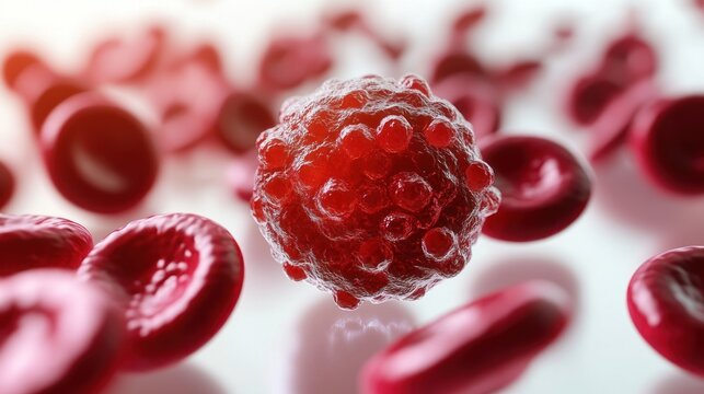 Red Blood Cells and Cancer Cell Interaction in Human Bloodstream