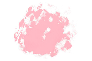 Abstract pink watercolor painting on transparent background. This is a watercolor splash painting, hand drawn.