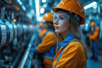 Team of Engineers Collaborate to Enhance Operations Using Advanced SCADA System in a Modern Industrial Facility