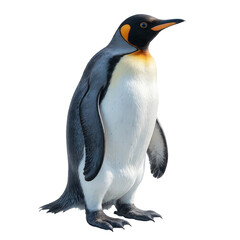 Naklejka premium King Penguin Standing, Transparent Background