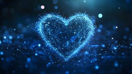 Obraz premium Digital Heart Connection