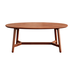 Fototapeta premium Elegant wooden coffee table with modern design