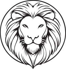 lion head vector