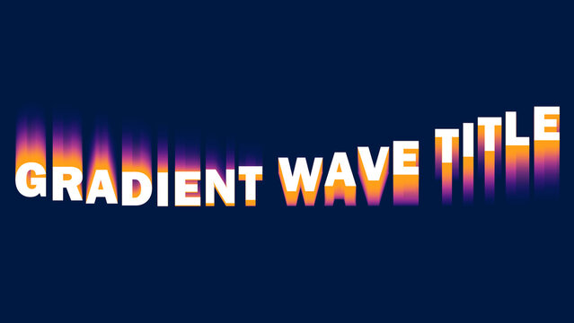 Gradient Wave Title Loop